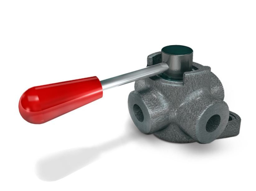 Deviatore a 3 vie attacco - 3/8" ghisa