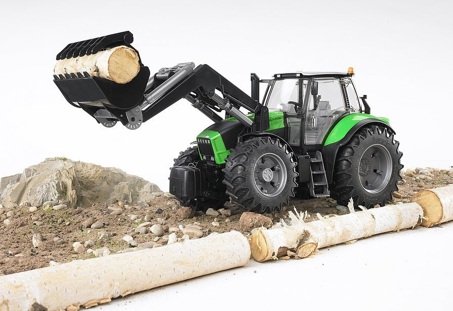 Trattore Deutz agrotron x720 con benna - Bruder