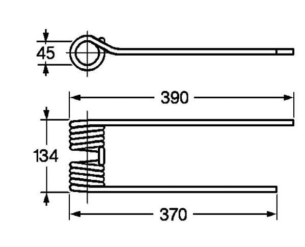 Molla girello krone f.9,5 DX