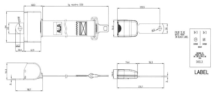 Cintura di sicurezza con arrotolatore