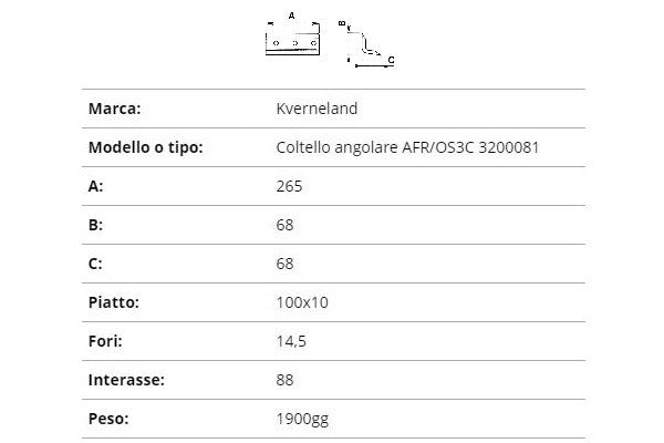 Zappetta scavafossi Kverneland 265-68