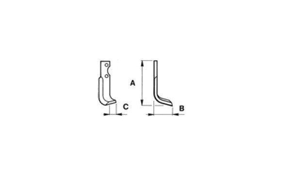 Zappetta grillo grillino rinforzato 126-127 a zappe 10203/4