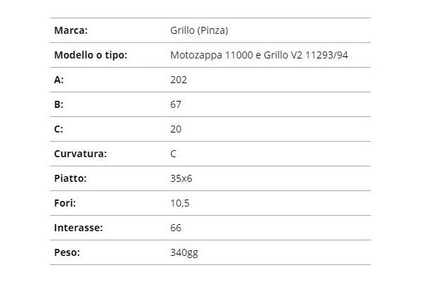 Zappetta grillo motozappa 11000 e grillo v2 11293/94