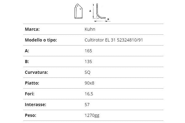 Zappetta kuhn cultirotor el 31 52324810/91