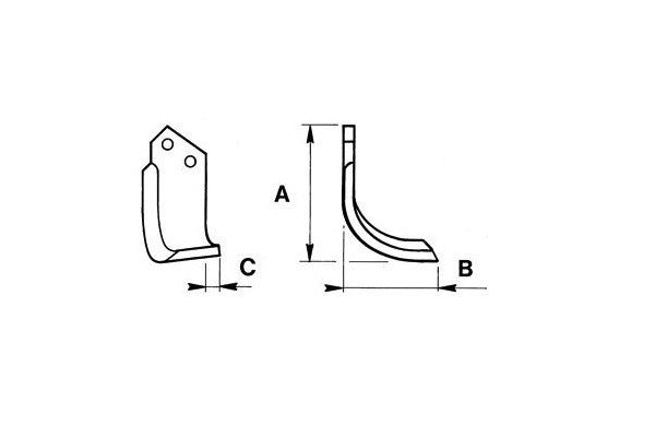 Zappetta Kverneland pl nuovo tipo pl1302077/78 (curva)