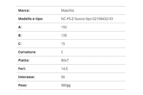 Zappetta Maschio nc-ps-z nuovo tipo 02108432/33 (curva)