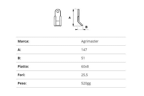 Coltello agrimaster 60x8