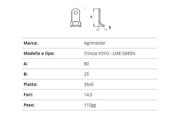 Coltello agrimaster tr.yoyo-lme