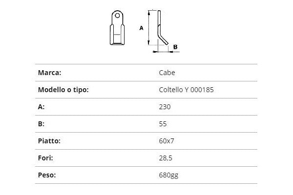Coltello cabe coltello y 000185