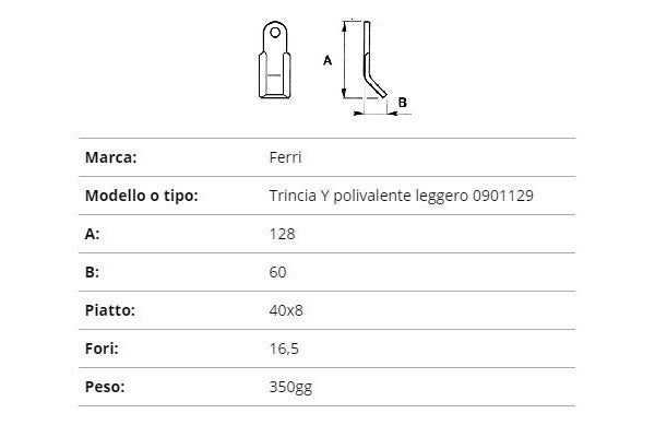 Coltello ferri polivalente leggero