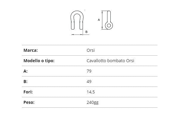 Coltello Orsi cavallotto bombato