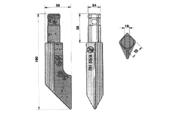 Dente rototerra valentini
