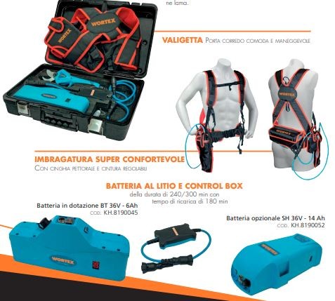 Forbice potatura shark 30 cbb a zaino