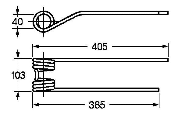 Dente per Claas SX