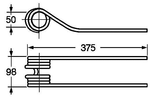 Dente per girello fahr tio 5 filo 9