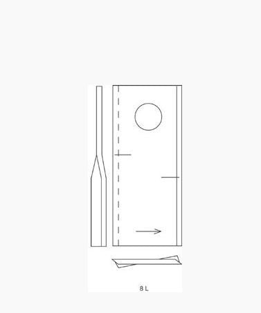 Coltello fella 123707 conf. 25 pezzi - DX