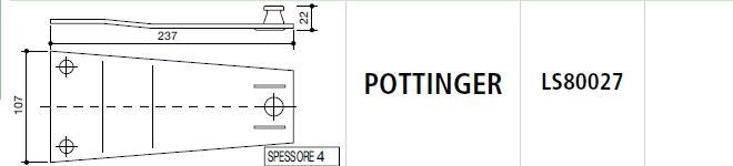 Piastra portacoltello pottinger