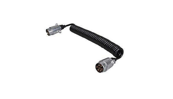 Cavo spiralato 7x1 c/spine L.3000 - spina in alluminio