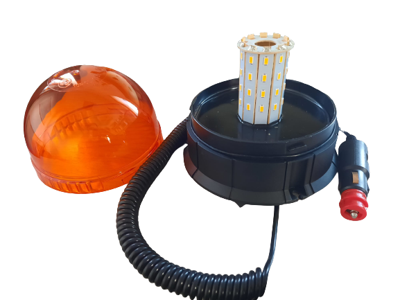 Lampada rotante a LED tonda, calamitata, 12/24V Movit