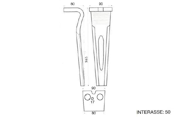 Dente lama forigo pesante p90