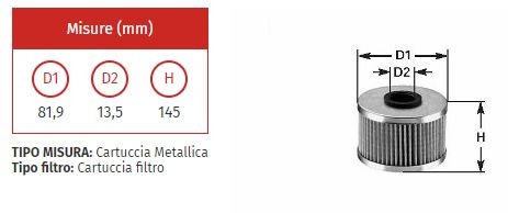 Filtro nafta clean mg 086