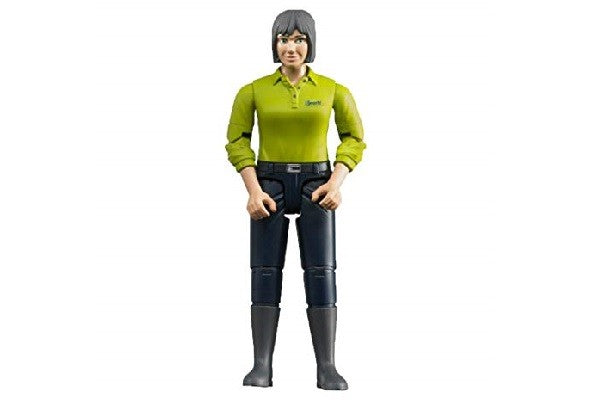 Donna pelle chiara, con jeans scuri Bruder
