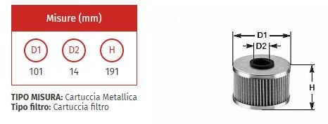 Filtro olio clean ml 456