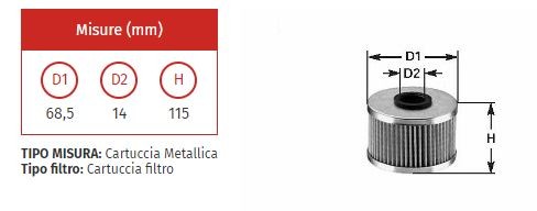 Filtro olio clean ml 453