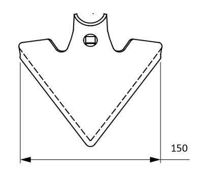 Zappetta cuore 150x4