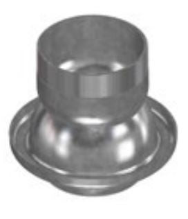 Sfera e anello zincato con trnchetto filettato Maschio - D.60