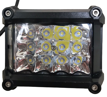 Faro lavoro 12 LED frontali + 7 LED ambrati strobo