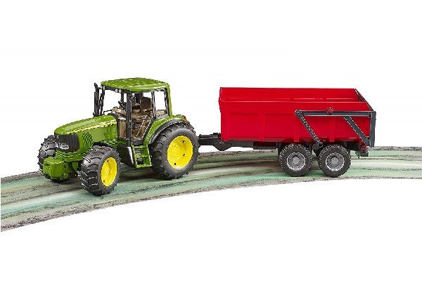 Trattore John Deere 6920 con rimorchio Bruder