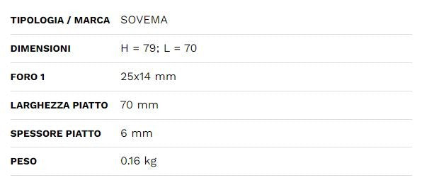 Coltello sovema spatola 70x6