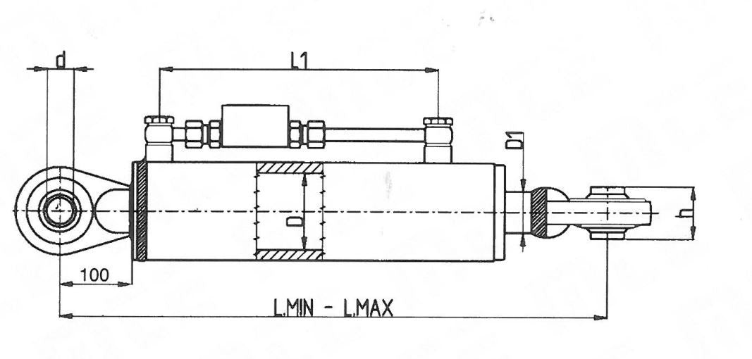 Terzo punto idraulico 50x30x160 sn26