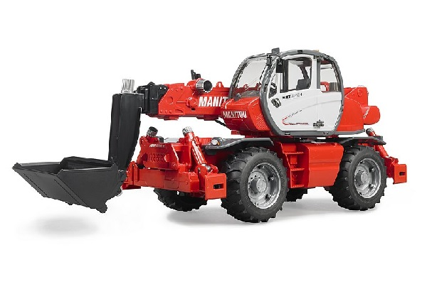 Manitori mrt 2150 con braccio meccanico e accessori Bruder