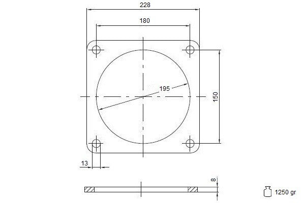 Flangia 8"