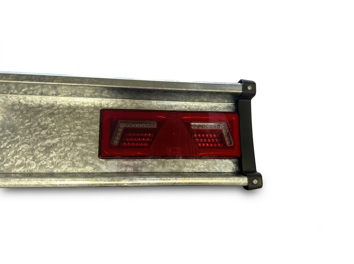 PARAURTO CON FANALE LED RETTANGOLARE JCTC-02-036 - L.2400 MM