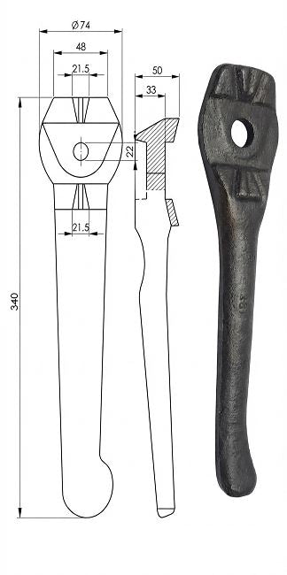 Dente rototerra lely reflex - Verso: DX