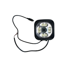 TELECAMERA POSTERIORE C/FARO - 8 LED A CAVO