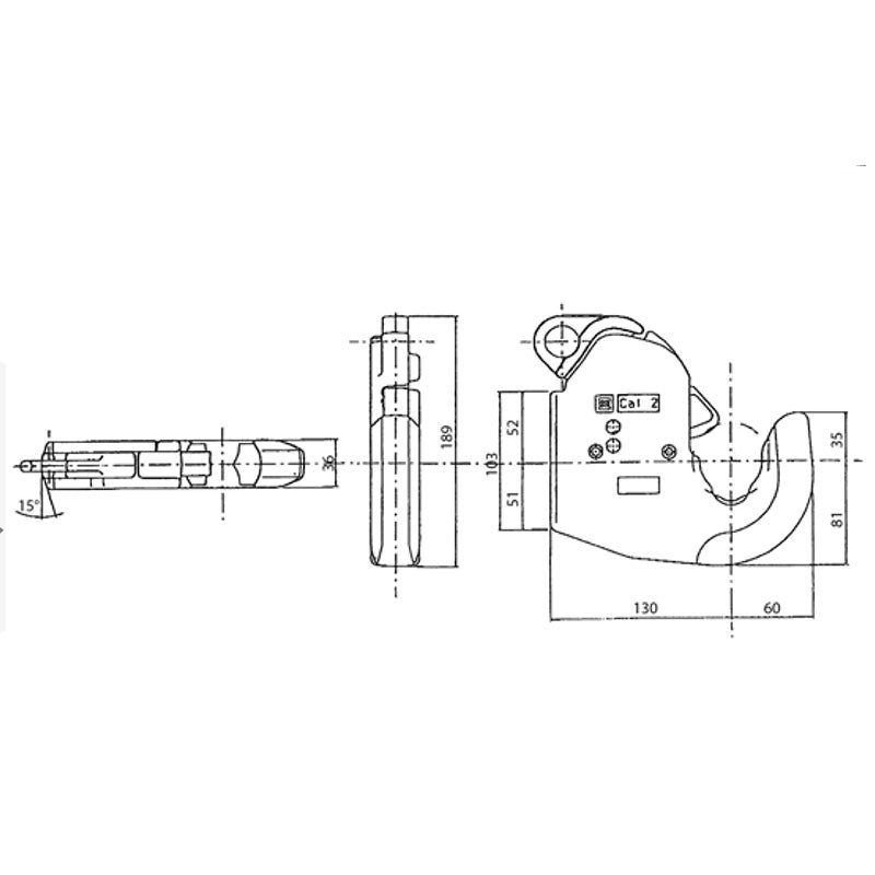 Gancio rapido inferiore cat.2 mk