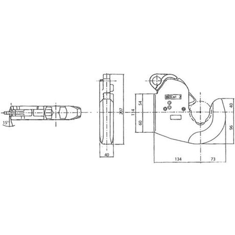 Gancio rapido inferiore cat.3 mk