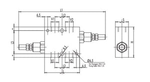 Valvola antiurto 3/8" 10 -180 bar