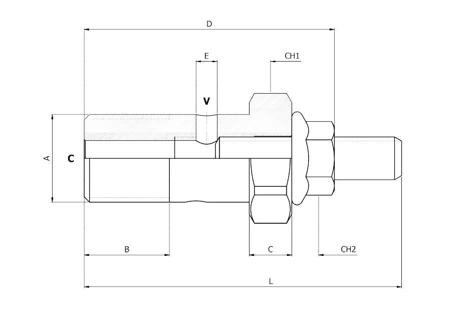 Vite strozzatrice 3/8"
