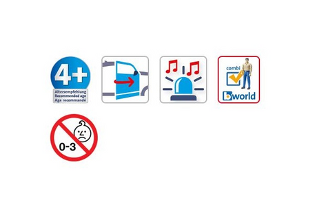 Mb sprinter autopompa pompieri con luci - Bruder