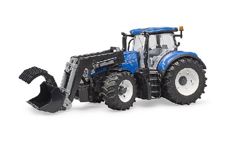 Trattore New Holland T7.315 con benna Bruder