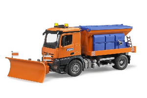 Mb arocs camion spargisale e spazzaneve - Bruder