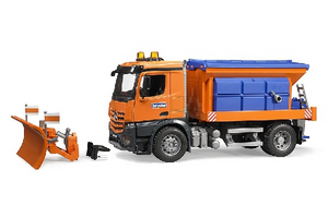 Mb arocs camion spargisale e spazzaneve - Bruder