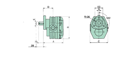 Pompa pn 40 c/manicotto