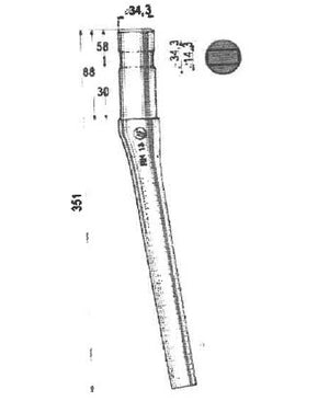 Dente rototerra Feraboli fn a spina