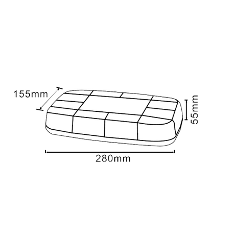 Lampeggiante a 20 LED calamitato - 12/24V Movit